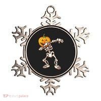 Dabbing Skeleton Pumpkin Head  Ornament thumb 0