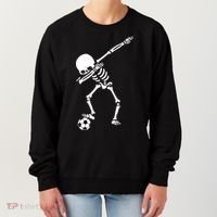 Dabbing Skeleton Soccer Dab Women's Sweatshirt thumb 0