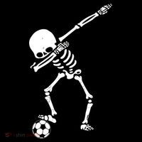 Dabbing Skeleton Soccer Dab Doggie Tank thumb 4