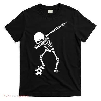 Dabbing Skeleton Soccer Dab T-Shirt