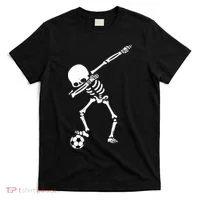 Dabbing Skeleton Soccer Dab T-Shirt thumb 0