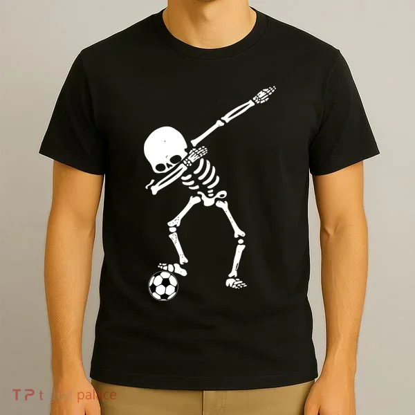 Dabbing Skeleton Soccer Dab T-Shirt