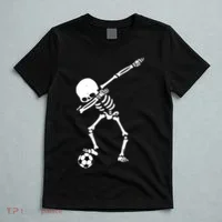 Dabbing Skeleton Soccer Dab T-Shirt thumb 5