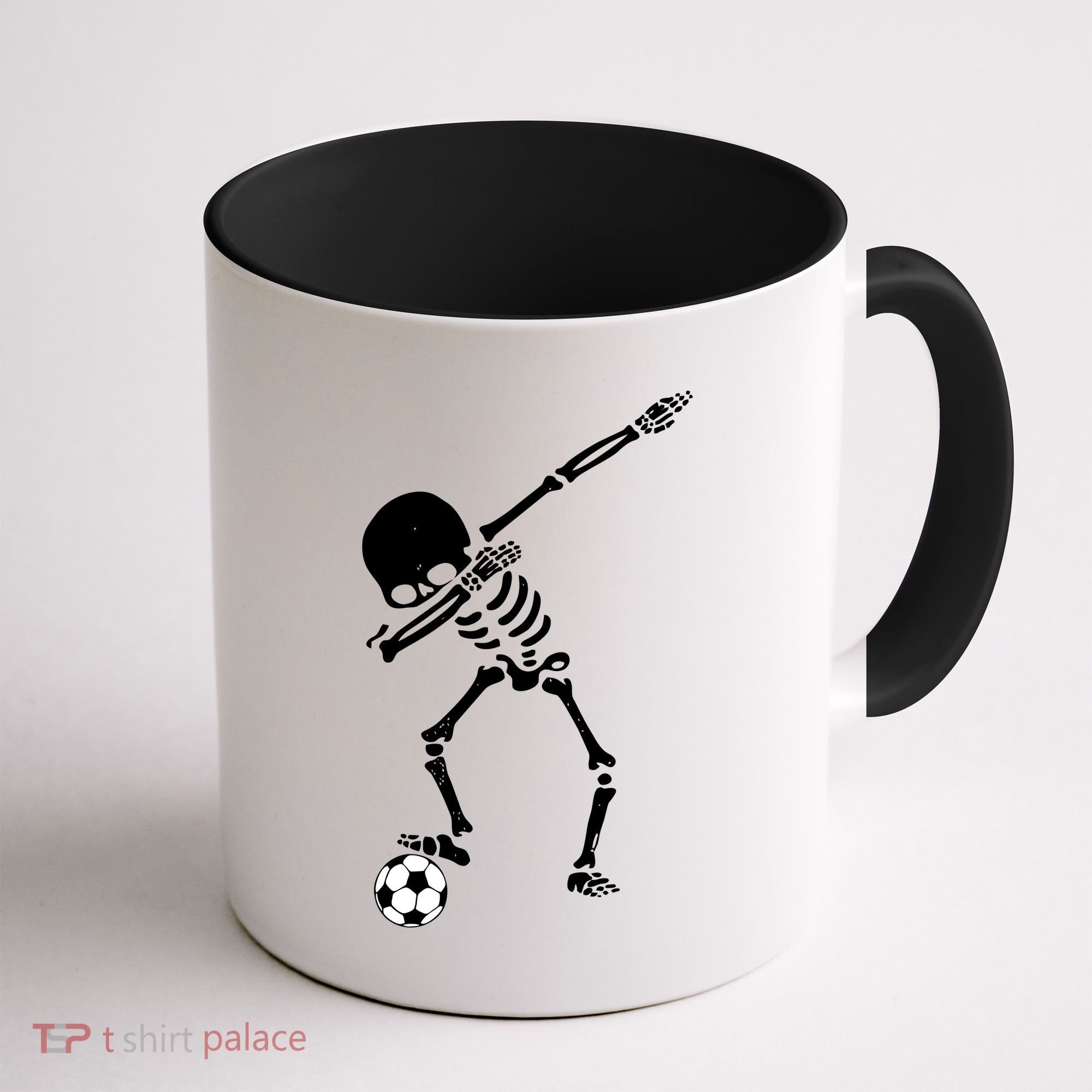 Dabbing Skeleton Soccer Dab Coffee Mug