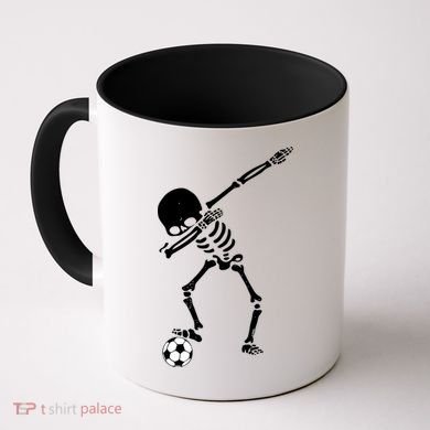 Dabbing Skeleton Soccer Dab Coffee Mug