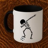 Dabbing Skeleton Soccer Dab Coffee Mug thumb 2