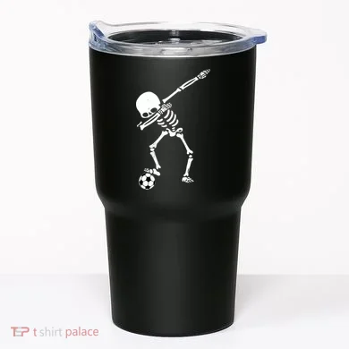 Dabbing Skeleton Soccer Dab Tumbler