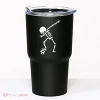 Dabbing Skeleton Soccer Dab Tumbler thumb 0