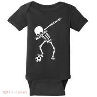 Dabbing Skeleton Soccer Dab Baby Bodysuit thumb 0