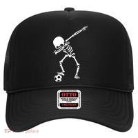 Dabbing Skeleton Soccer Dab Hat thumb 0