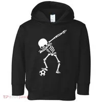 Dabbing Skeleton Soccer Dab Toddler Hoodie thumb 0