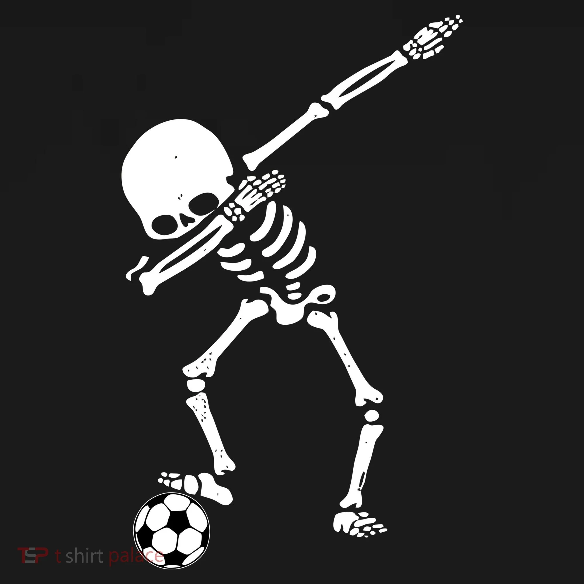 Dabbing Skeleton Soccer Dab Toddler Hoodie