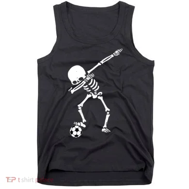 Dabbing Skeleton Soccer Dab Tank Top