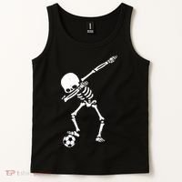 Dabbing Skeleton Soccer Dab Tank Top thumb 2