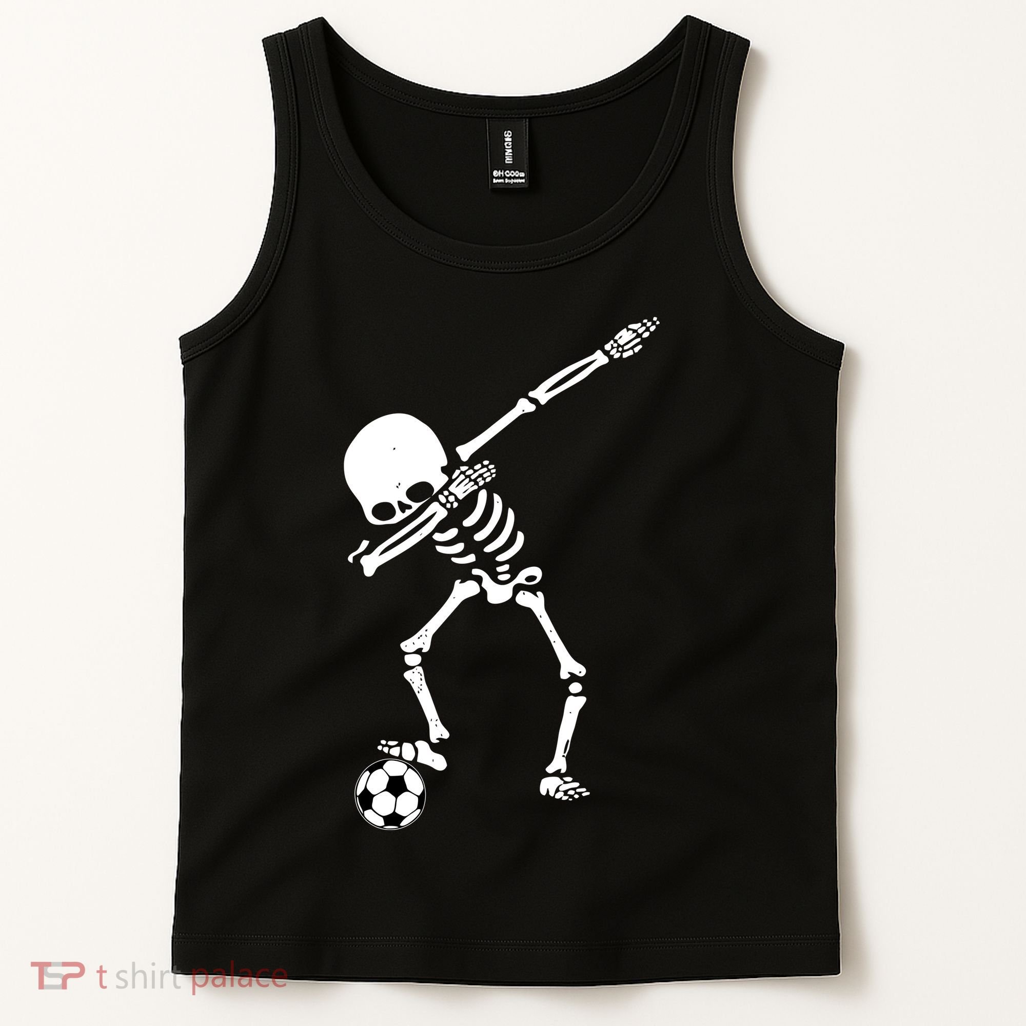 Dabbing Skeleton Soccer Dab Tank Top
