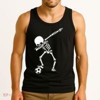 Dabbing Skeleton Soccer Dab Tank Top thumb 3