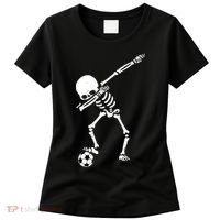 Dabbing Skeleton Soccer Dab Women's T-Shirt thumb 0