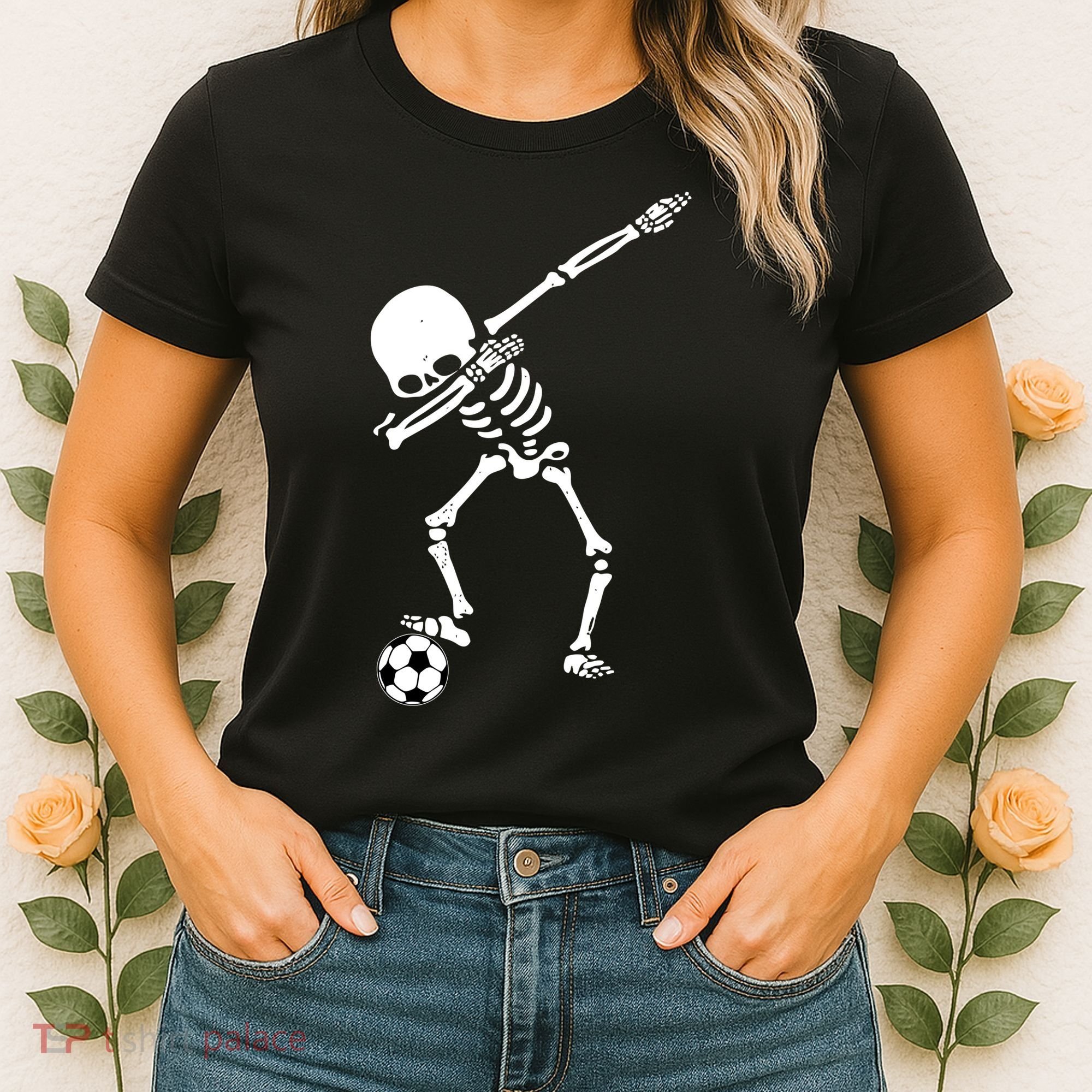 Dabbing Skeleton Soccer Dab Women's T-Shirt
