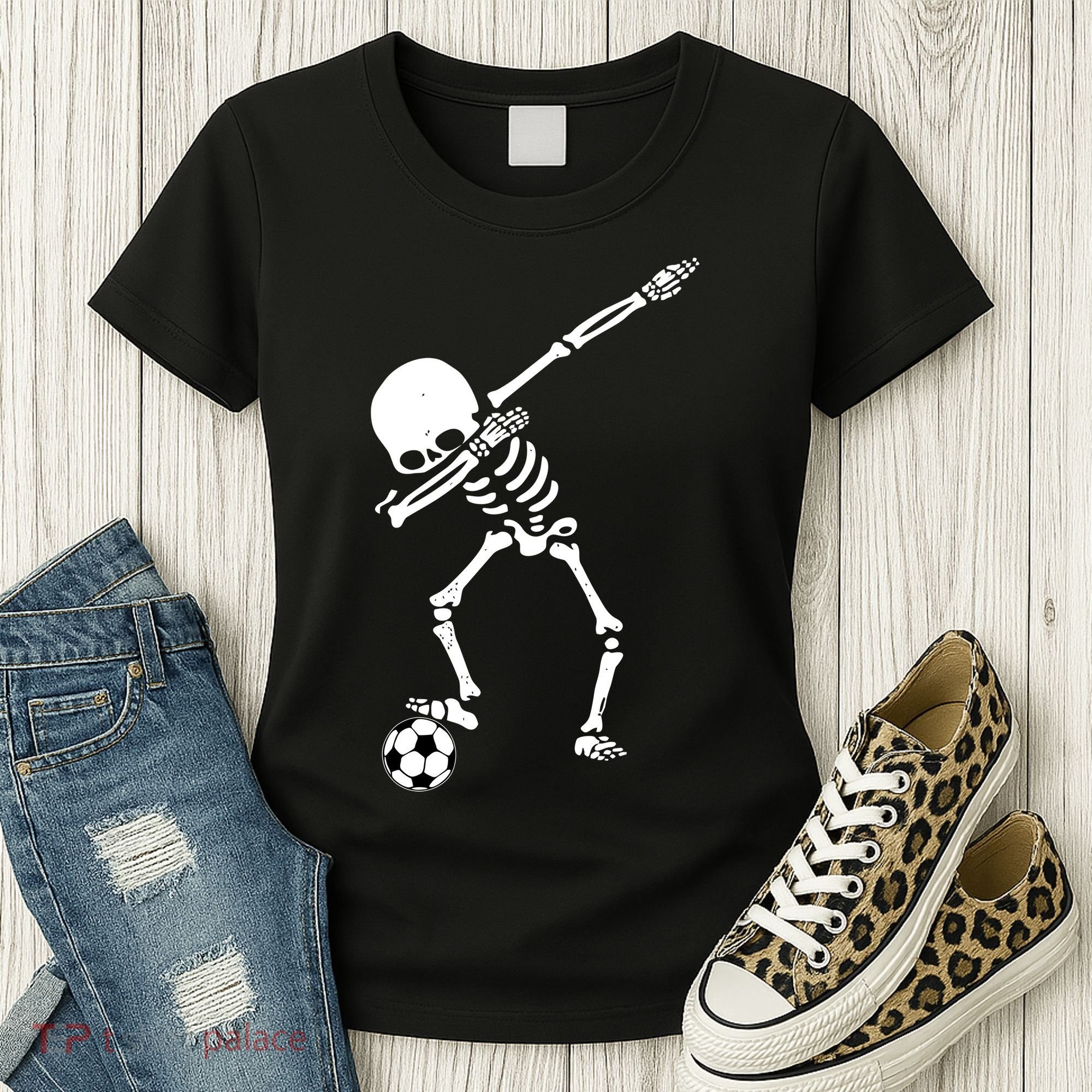 Dabbing Skeleton Soccer Dab Women's T-Shirt