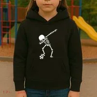 Dabbing Skeleton Soccer Dab Kids Hoodie thumb 3