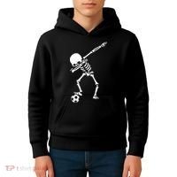Dabbing Skeleton Soccer Dab Kids Hoodie thumb 4