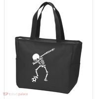 Dabbing Skeleton Soccer Dab Tote Bag thumb 3
