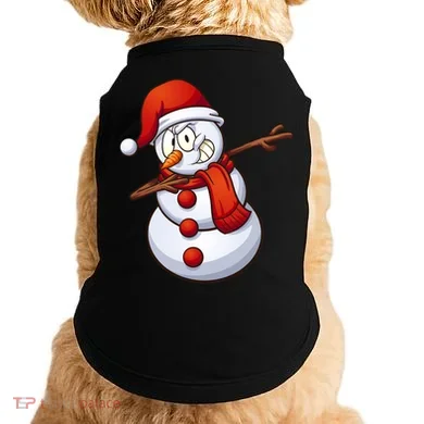 Dabbing Snowman Doggie Tank