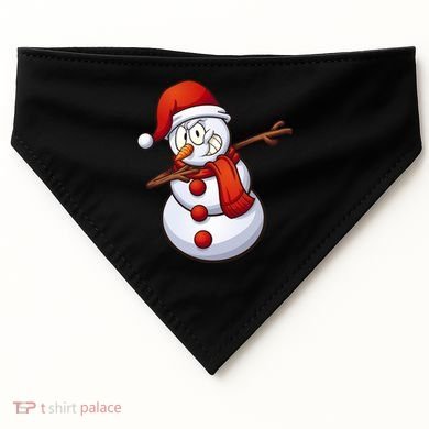 Dabbing Snowman USA-Made Doggie Bandana