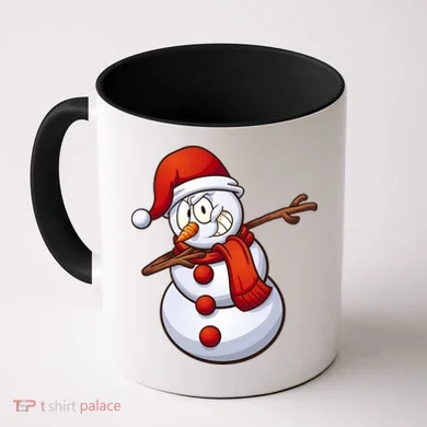 Dabbing Snowman Coffee Mug