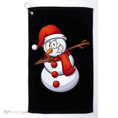 Dabbing Snowman Golf Towel