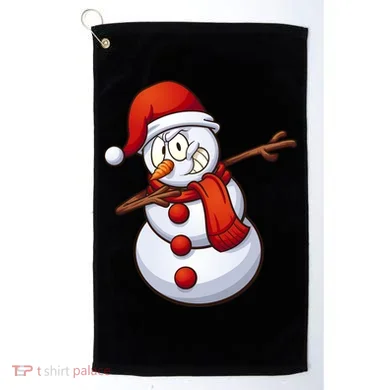 Dabbing Snowman Golf Towel