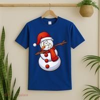 Dabbing Snowman T-Shirt thumb 2