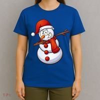 Dabbing Snowman T-Shirt thumb 4