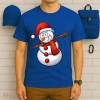 Dabbing Snowman T-Shirt thumb 6