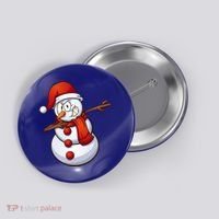 Dabbing Snowman Button thumb 0
