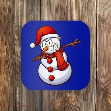 Dabbing Snowman Coaster