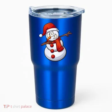 Dabbing Snowman Tumbler