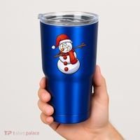 Dabbing Snowman Tumbler thumb 2