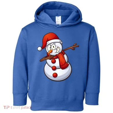Dabbing Snowman Toddler Hoodie