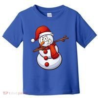 Dabbing Snowman Toddler T-Shirt thumb 0