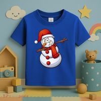 Dabbing Snowman Toddler T-Shirt thumb 3