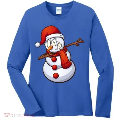 Dabbing Snowman Women's Long Sleeve Shirt