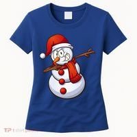 Dabbing Snowman Women's T-Shirt thumb 0