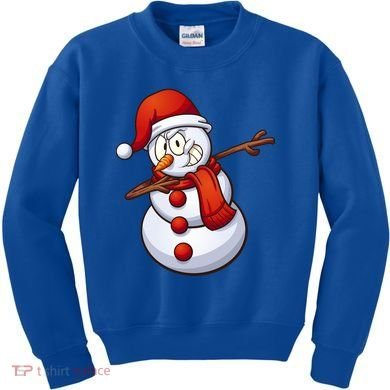 Dabbing Snowman Kids Sweatshirt