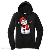 Dabbing Snowman Santa Hat Christmas Women's Hoodie thumb 0