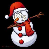 Dabbing Snowman Santa Hat Christmas Visor thumb 3
