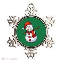 Dabbing Snowman Santa Hat Christmas Ornament thumb 0
