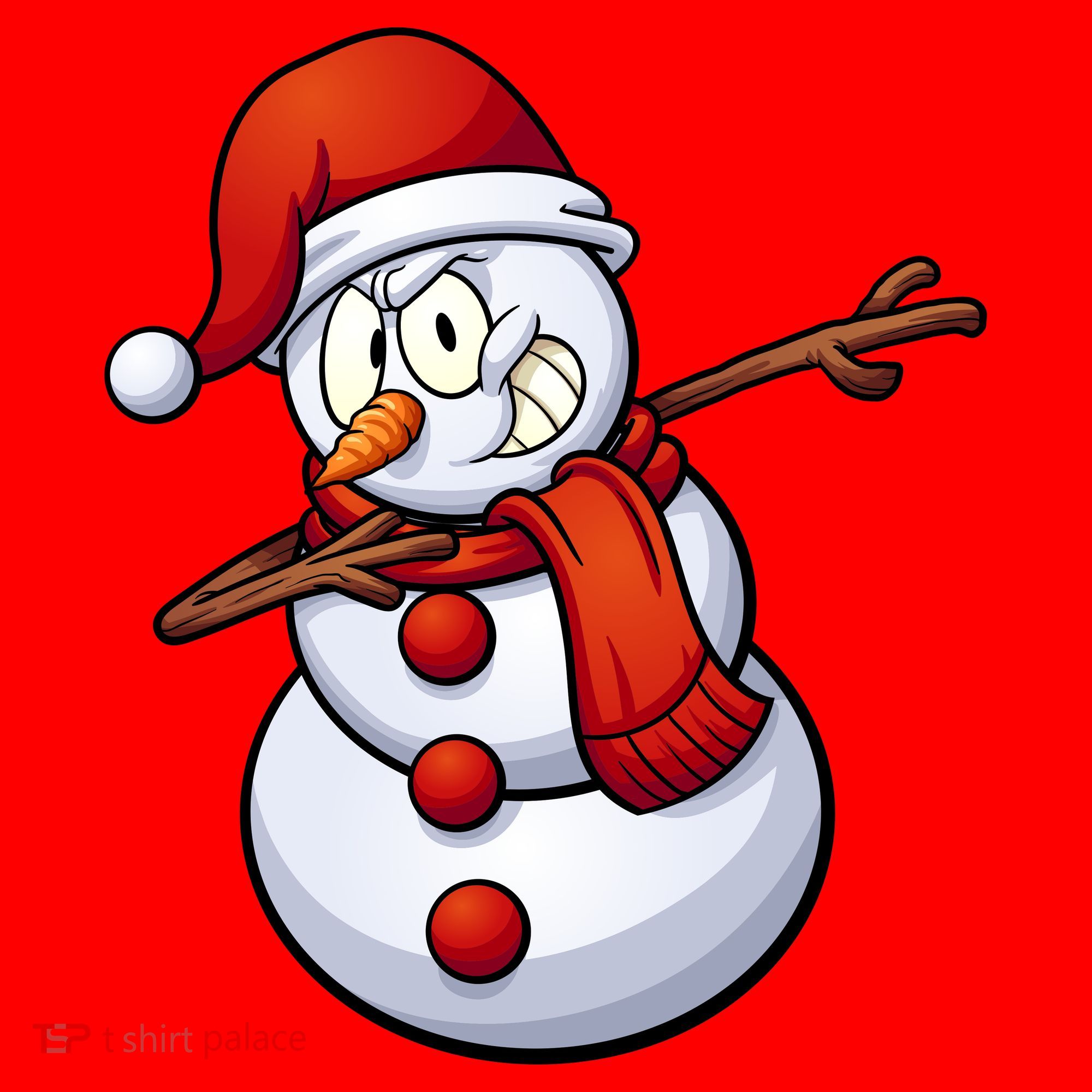 Dabbing Snowman Santa Hat Christmas Santa Hat
