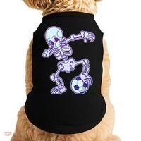 Dabbing Soccer Skeleton Doggie Tank thumb 0
