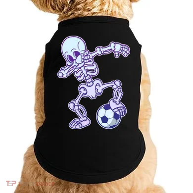 Dabbing Soccer Skeleton Doggie Tank